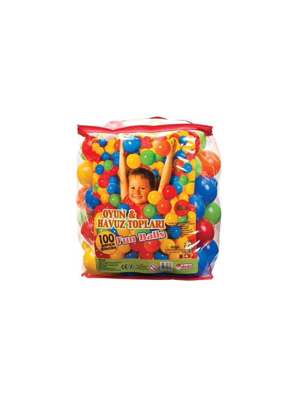 Dede Oyun Ve Havuz Topu 9 Cm 100 Lü 01755