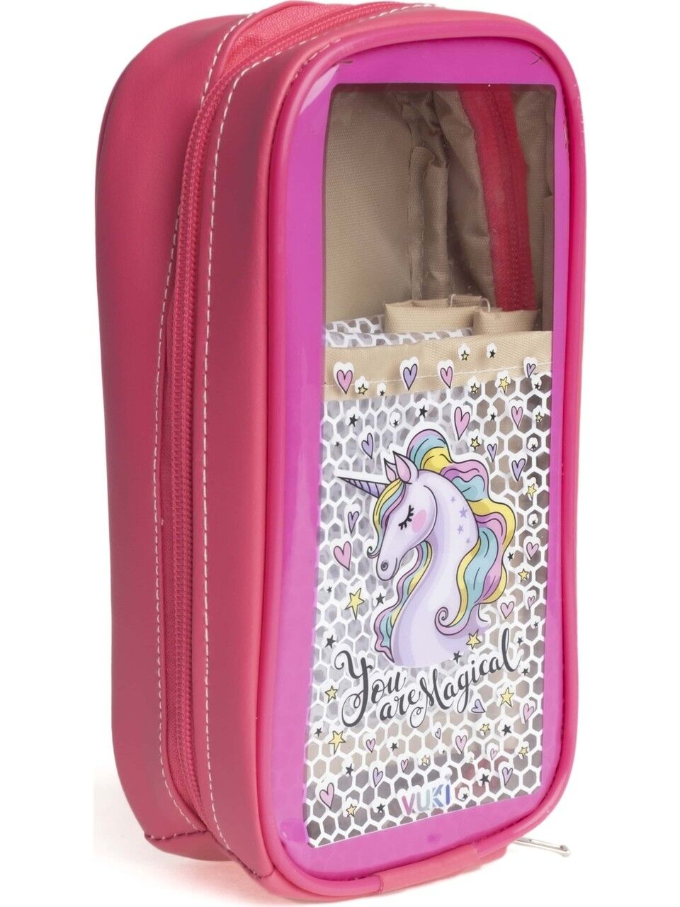 Vuki Astarlı Büyük Boy Kalem Çantası Unicorn