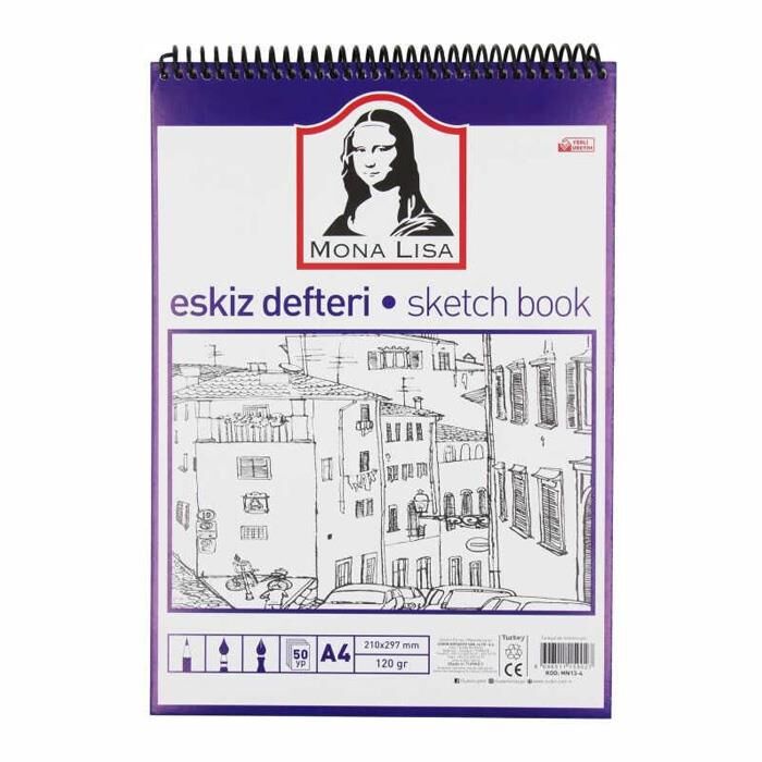 Südor Eskiz Defteri A4 120 Gr 50 Yaprak Telli