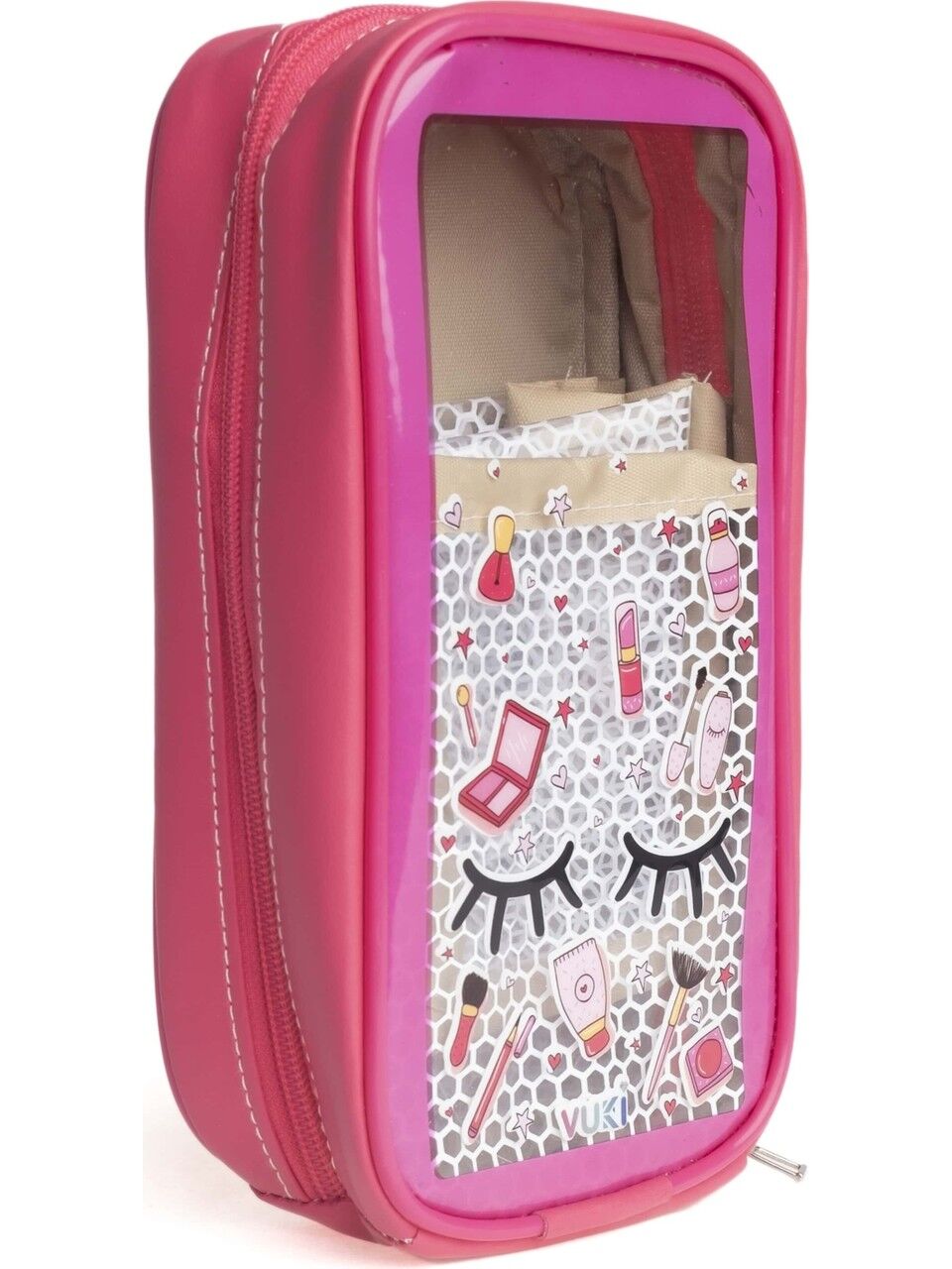 Vuki Astarlı Büyük Boy Kalem Çantası Kirpik