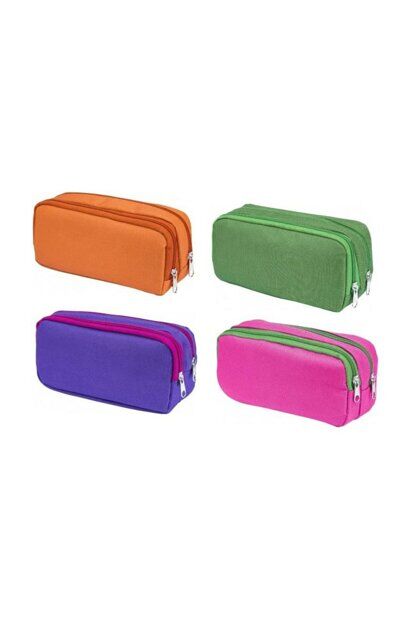 Brons Kalem Çantası Çift Gözlü