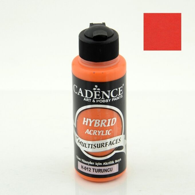 Cadence Hybrid Akrilik Multisurfaces H-012 Turuncu 120 Ml