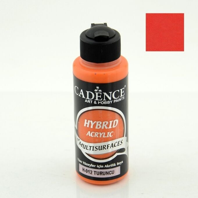 Cadence Hybrid Akrilik Multisurfaces H-012 Turuncu 120 Ml
