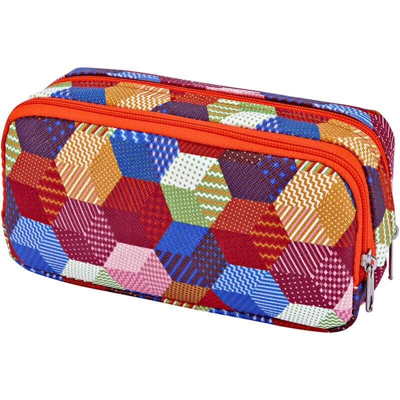 Brons Kalem Çantası Çift Kat