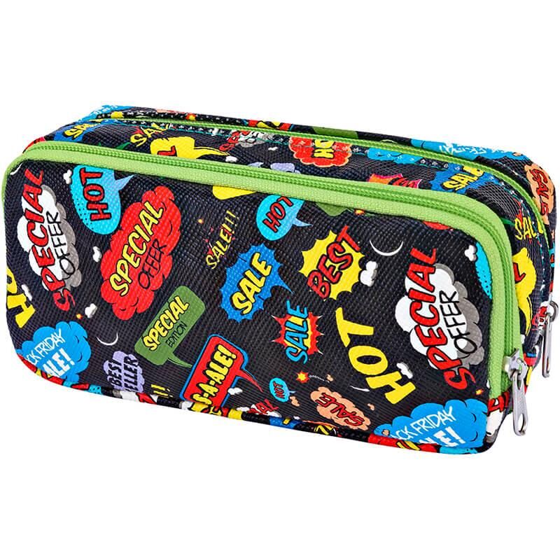 Brons Kalem Çantası Çift Kat