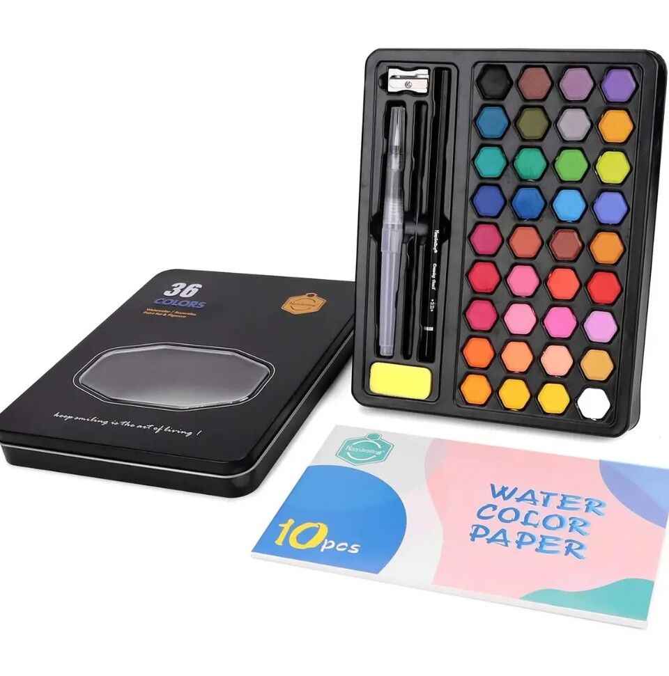 Keep Smiling Sulu Boya Seti 36 Lı Kağıt Ve Aksesuarlı N B7136H