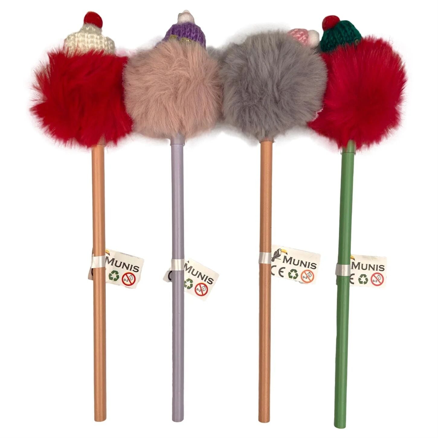 Munis Kurşun Kalem Pon Pon Şapkalı