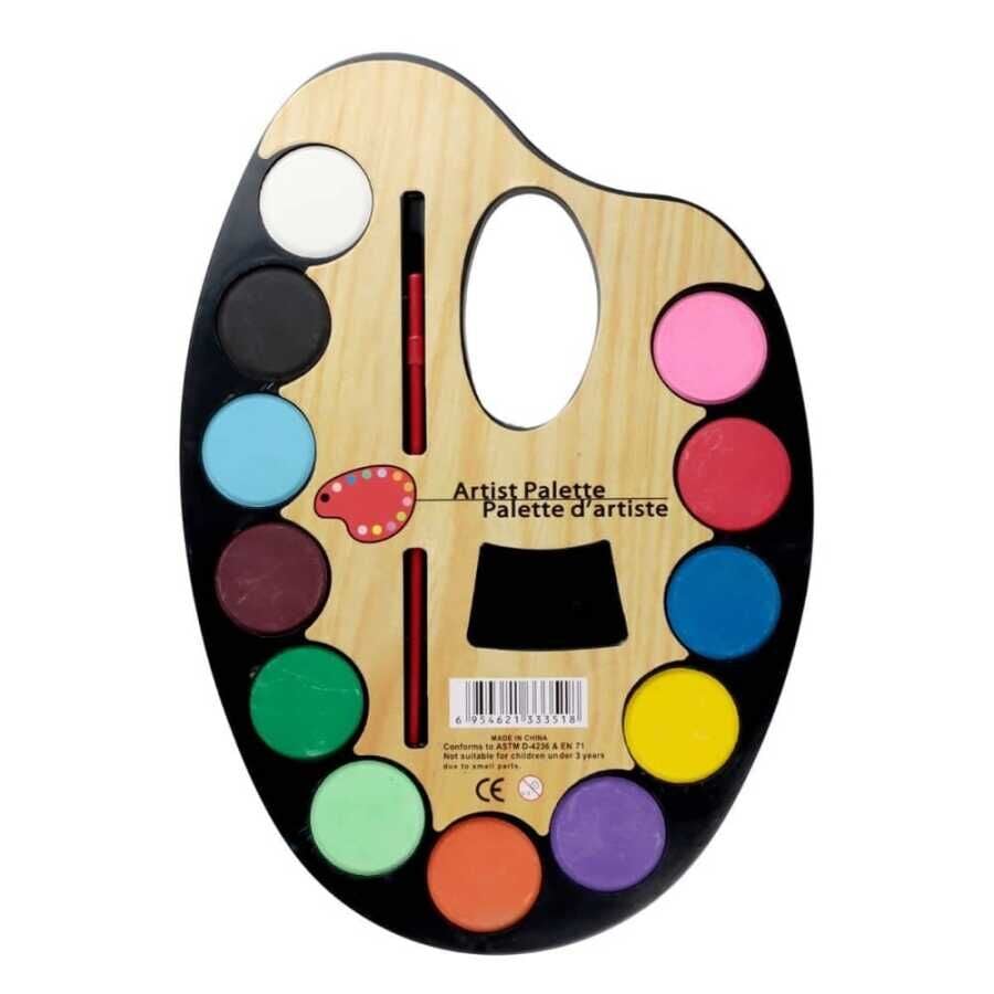 Güven Art Sulu Boya Seti Palette 12 Renk B719