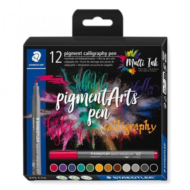 Staedtler 375 C12 Kaligrafi Uçlu Pigment Arts Kalem 12 Li