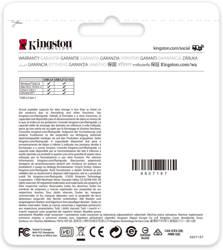 Kingston Dtx/128Gb 128 Gb Usb 3.2 Gen1 Data Traveler Exodia