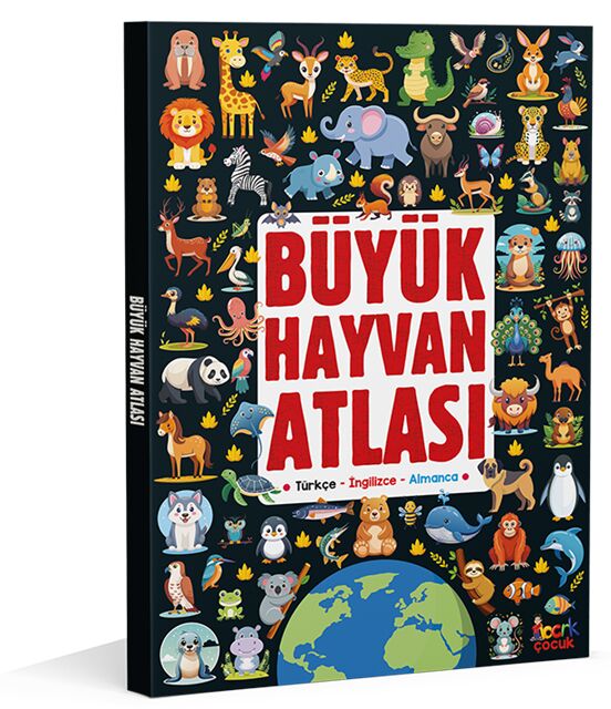 Ema Büyük Hayvan Atlası Türkçe İngilizce Almanca