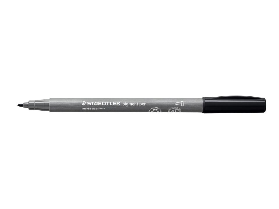 Staedtler 376-99 Bk2 Pigment Arts Kalem Yoğun Siyah 2 Li