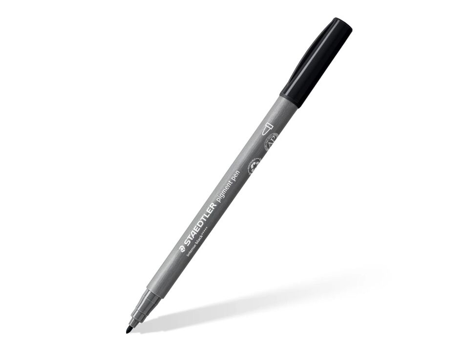 Staedtler 376-99 Bk2 Pigment Arts Kalem Yoğun Siyah 2 Li