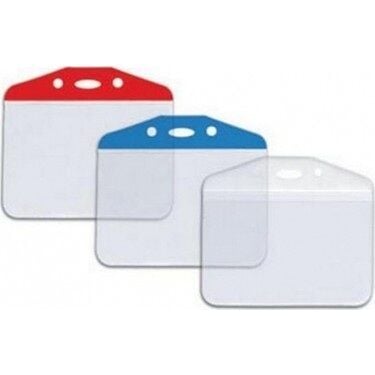 Mapi Pvc Kart Poşetleri Oval Şeffaf Şeritli 1 Ad+ 1 Askı ipi