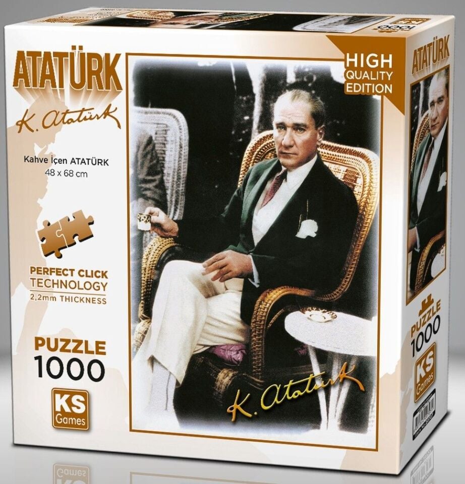 Ks Games Puzzle 1000 Parça Kahve İçen Atatürk