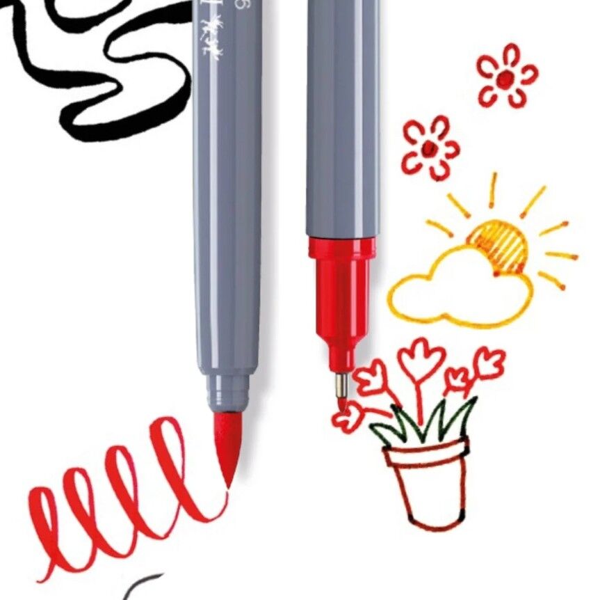 Faber-Castell Goldfaber Aqua Çift Uçlu Markör 6 Lı Klasik Renkler