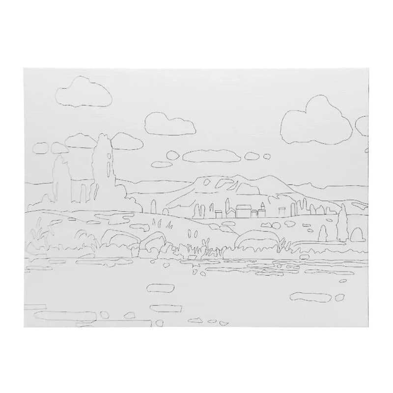 Güven Art St Petersburg Desenli Tuval 30x40 Cm Landscape 2