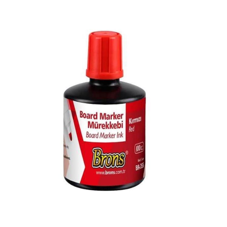 Brons Tahta Kalemi Mürekkebi 100 Cc Kırmızı