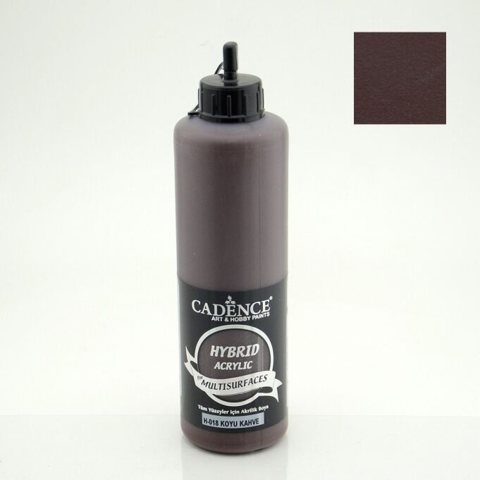 Cadence Hybrid Akrilik Multisurfaces H-018 Koyu Kahve 500 Ml