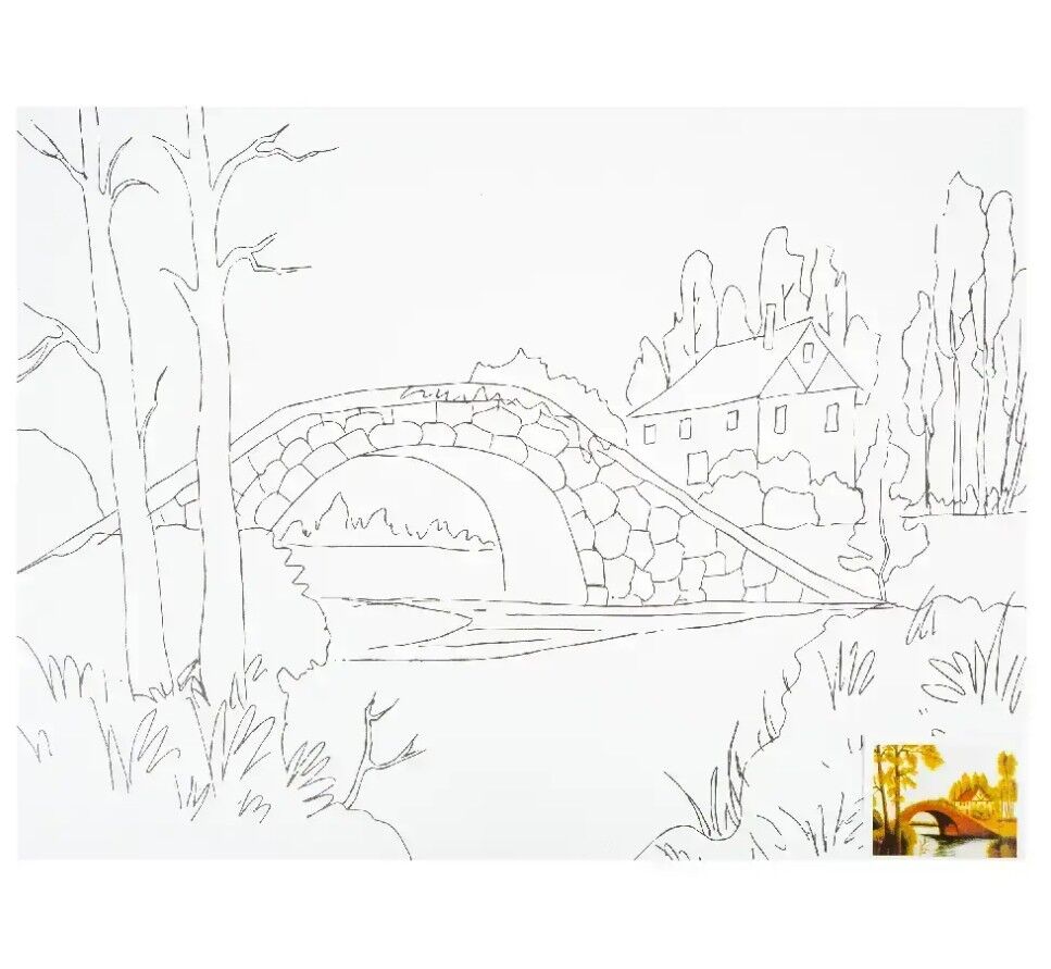 Güven Art St Petersburg Desenli Tuval 30x40 Cm Bridge