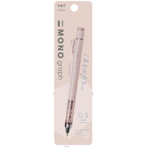 Tombow Mono Graph Lite Mineral Mekanik Kurşun Kalem 0.5 Mm Şeffaf Bej