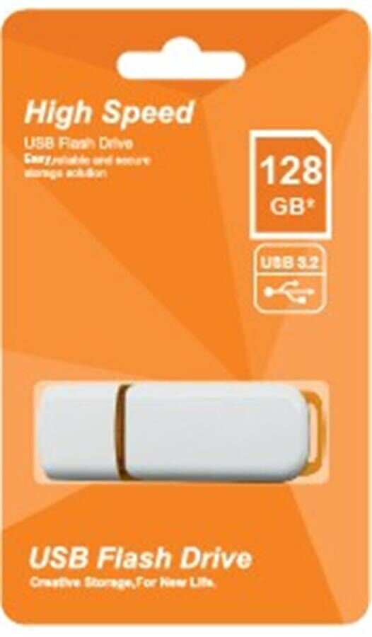 Elba 128Gb Plastik Beyaz Turuncu 3.2 UsbFlas Bellek