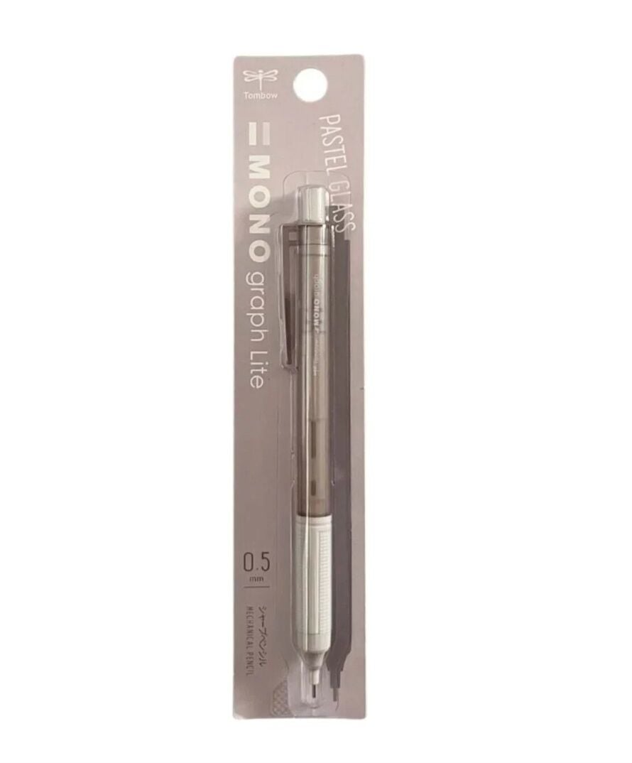 Tombow Mono Graph Lite Pastel Glass Mekanik Kurşun Kalem 0.5 Mm Cam Kahve