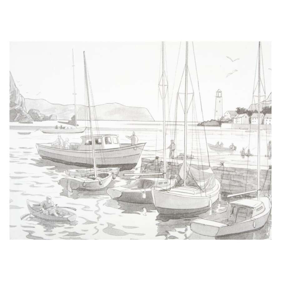 Güven Art St Petersburg Desenli Tuval 30x40 Cm Harbour Dk13701-H