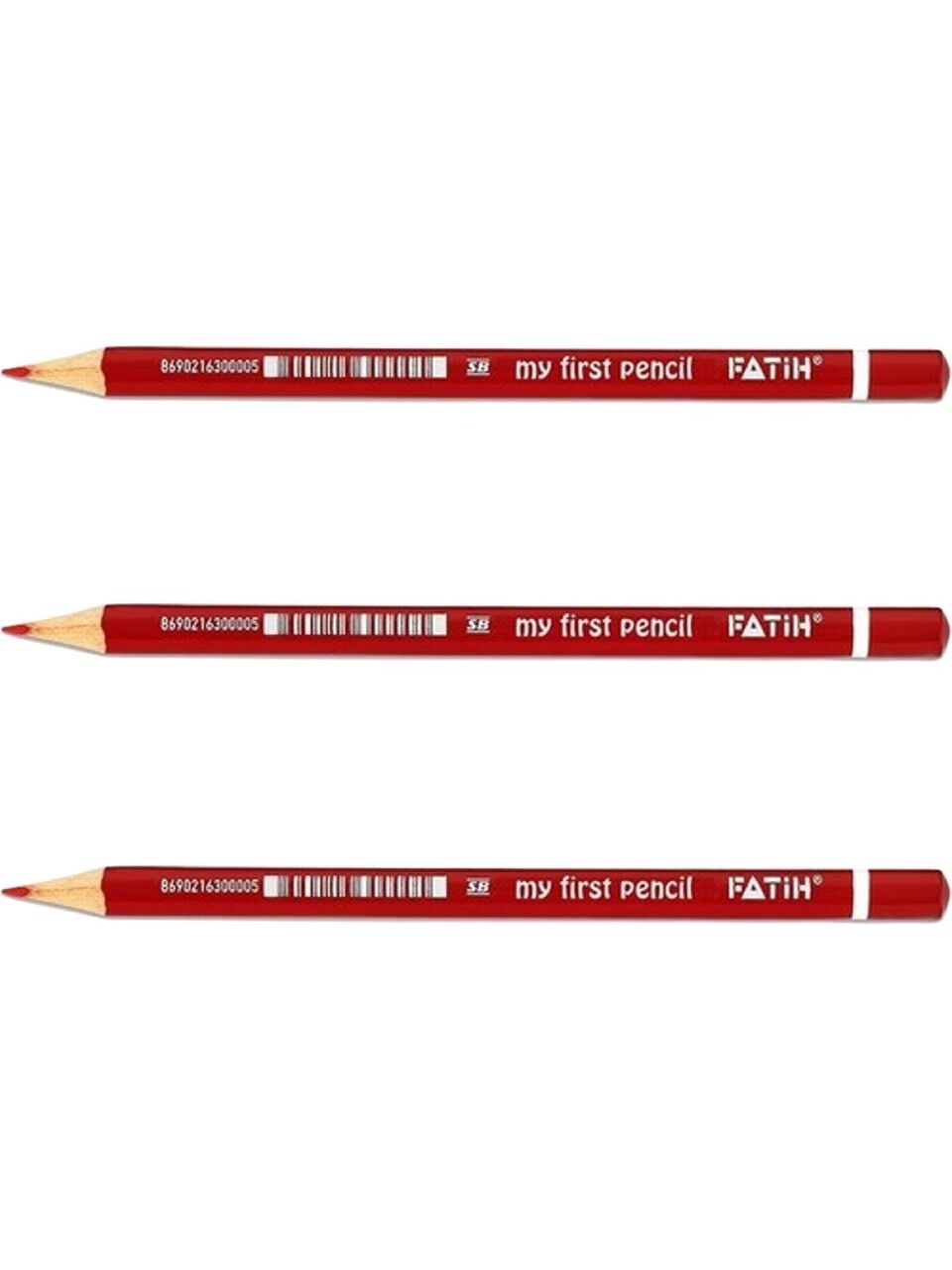 Fatih Jumbo Üçgen Başlangıç Kalemi Kırmızı