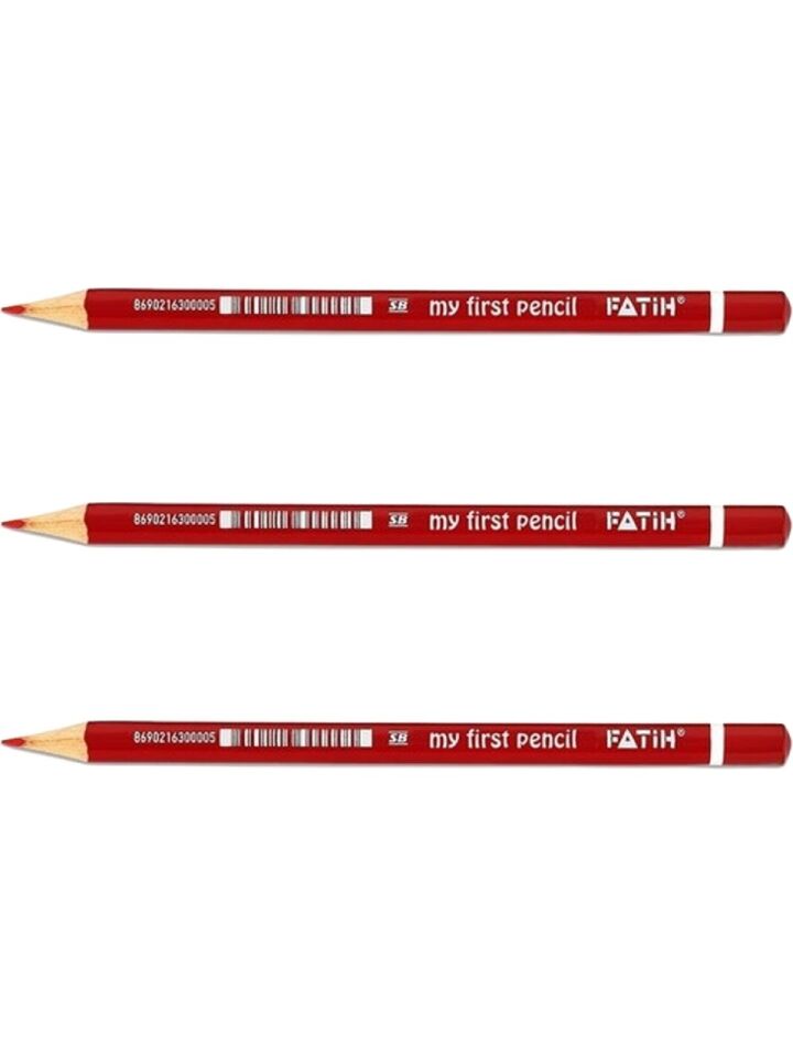 Fatih Jumbo Üçgen Başlangıç Kalemi Kırmızı