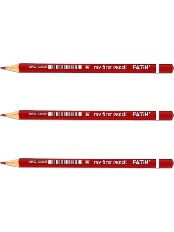 Fatih Jumbo Üçgen Başlangıç Kalemi Kırmızı