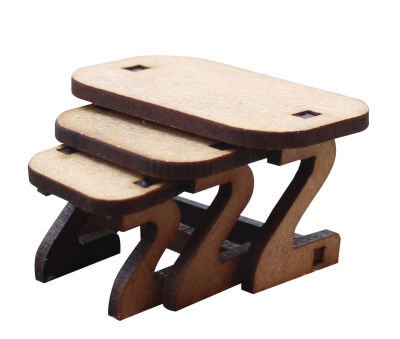 Okutan Ahşap Minyatür Zigon Sehpa