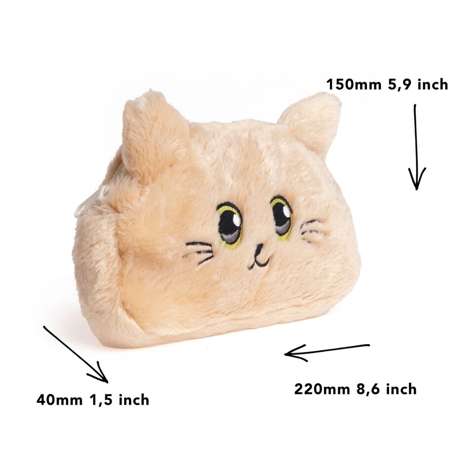 Vuki Peluş Açık Kahve Kedi Kalemlik