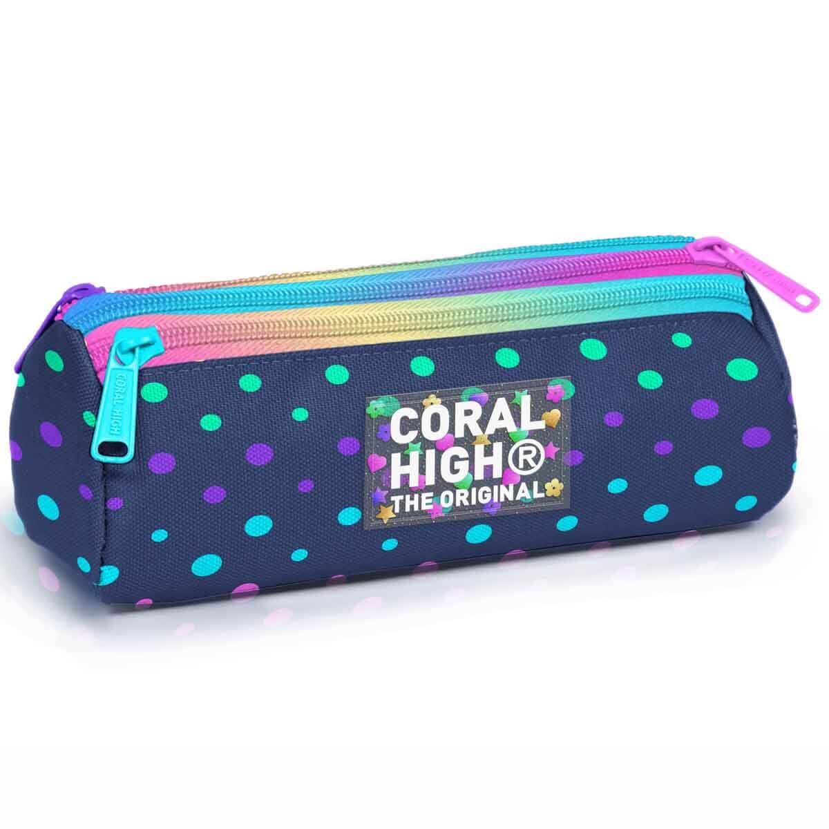 Yaygan Coral High Kalem Çanta  Üç Bölmeli 11172