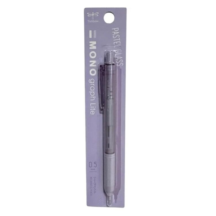 Tombow Mono Graph Lite Pastel Glass Mekanik Kurşun Kalem 0.5 Mm Cam Mor