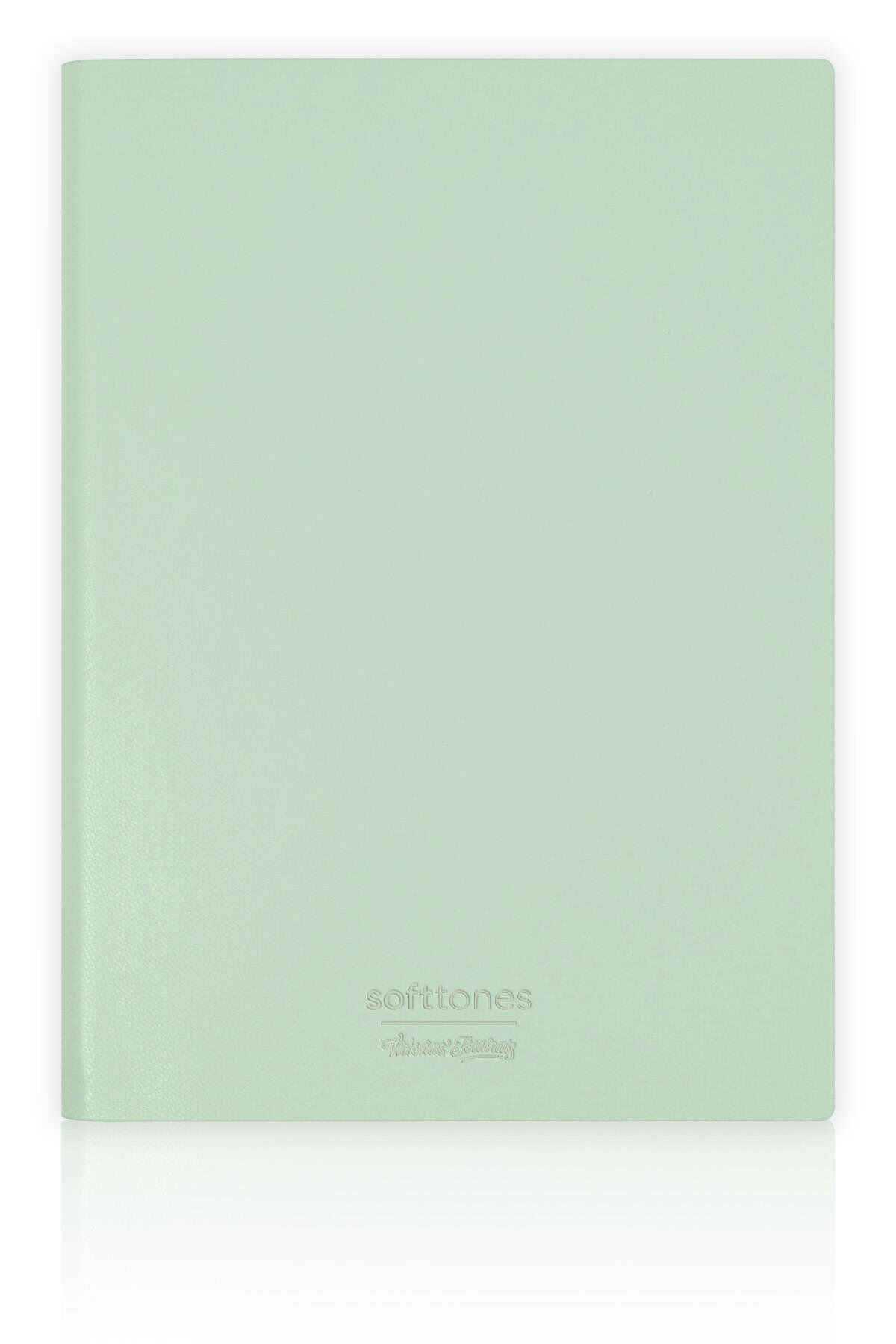 Victoria'S Journals Softtons Esnek Kapak Defter A5 80 Gr Krem 128 Yaprak Çizgili Yeşil