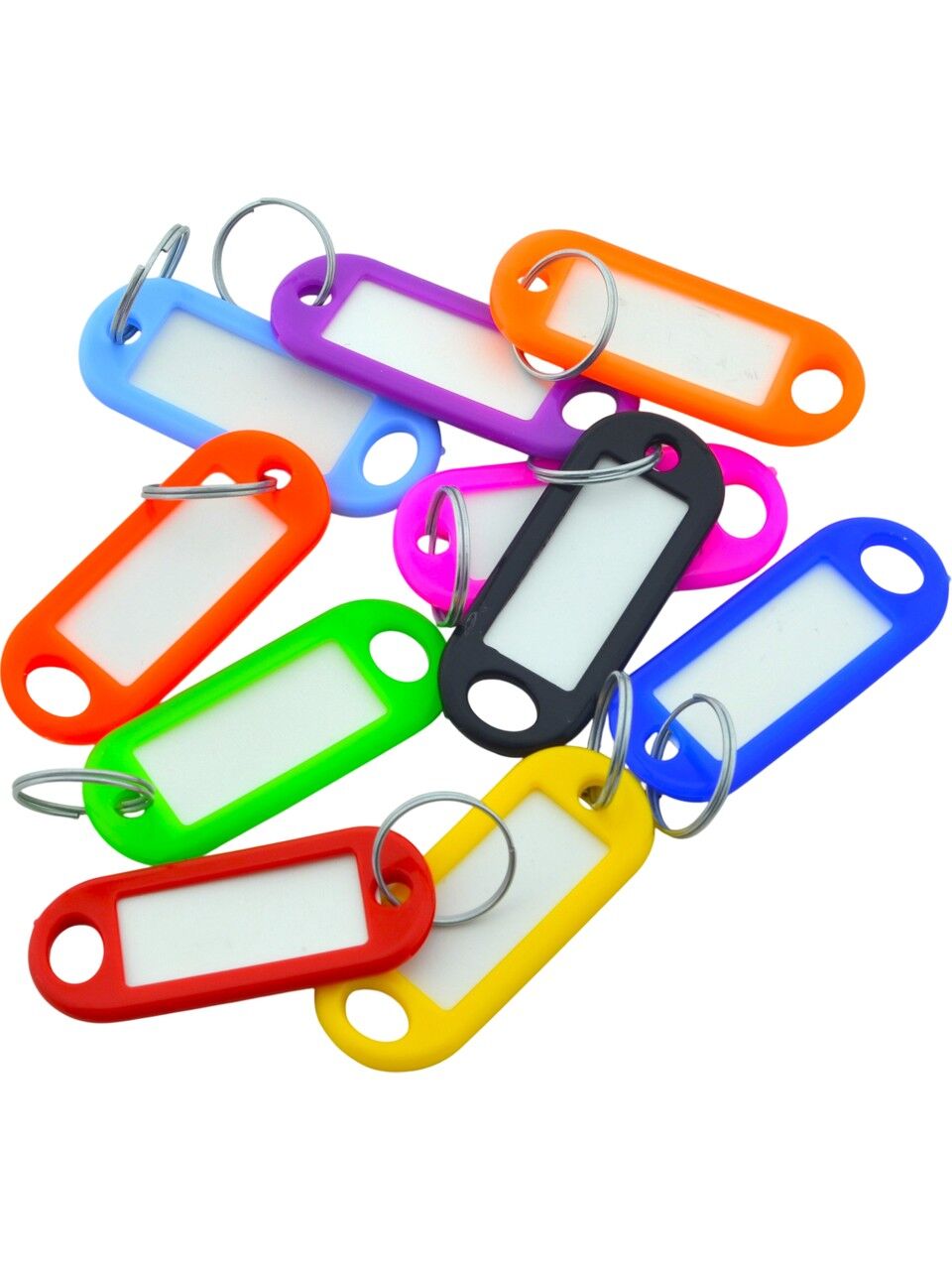 Güler Plastik Anahtarlık 100 Lü Paket Halkalı Karışık