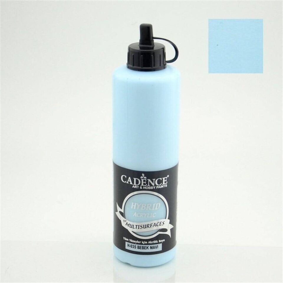 Cadence Hybrid Akrilik Multisurfaces H-035 Bebek Mavi 500 Ml