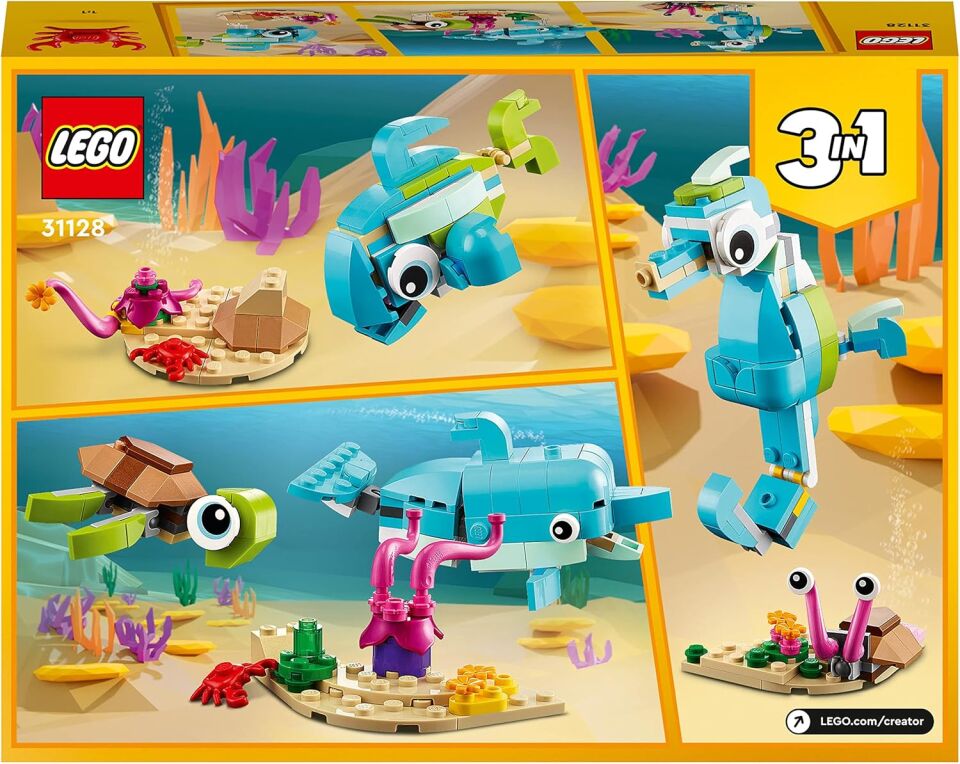 Lego Classic Dolphin And Turtle 