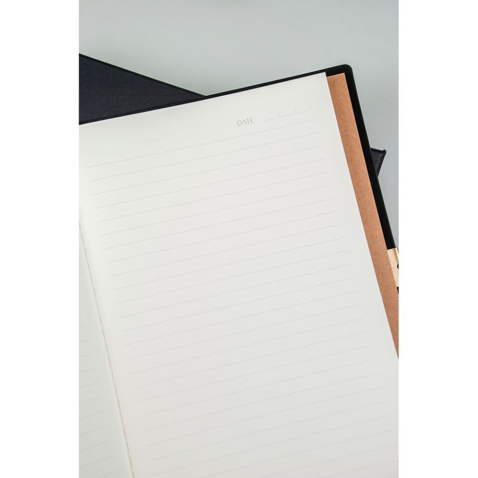 Scrikss Premium Defter Toledo A5 Siyah 88 Tükenmez Mat Siyah Set