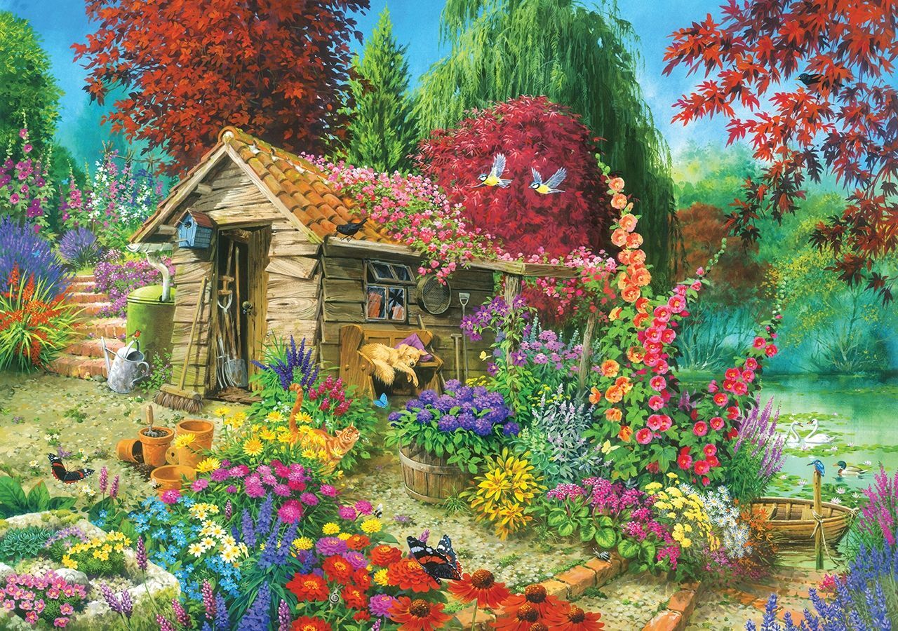 Ks Games 1500 Parça Puzzle The Garden Shed