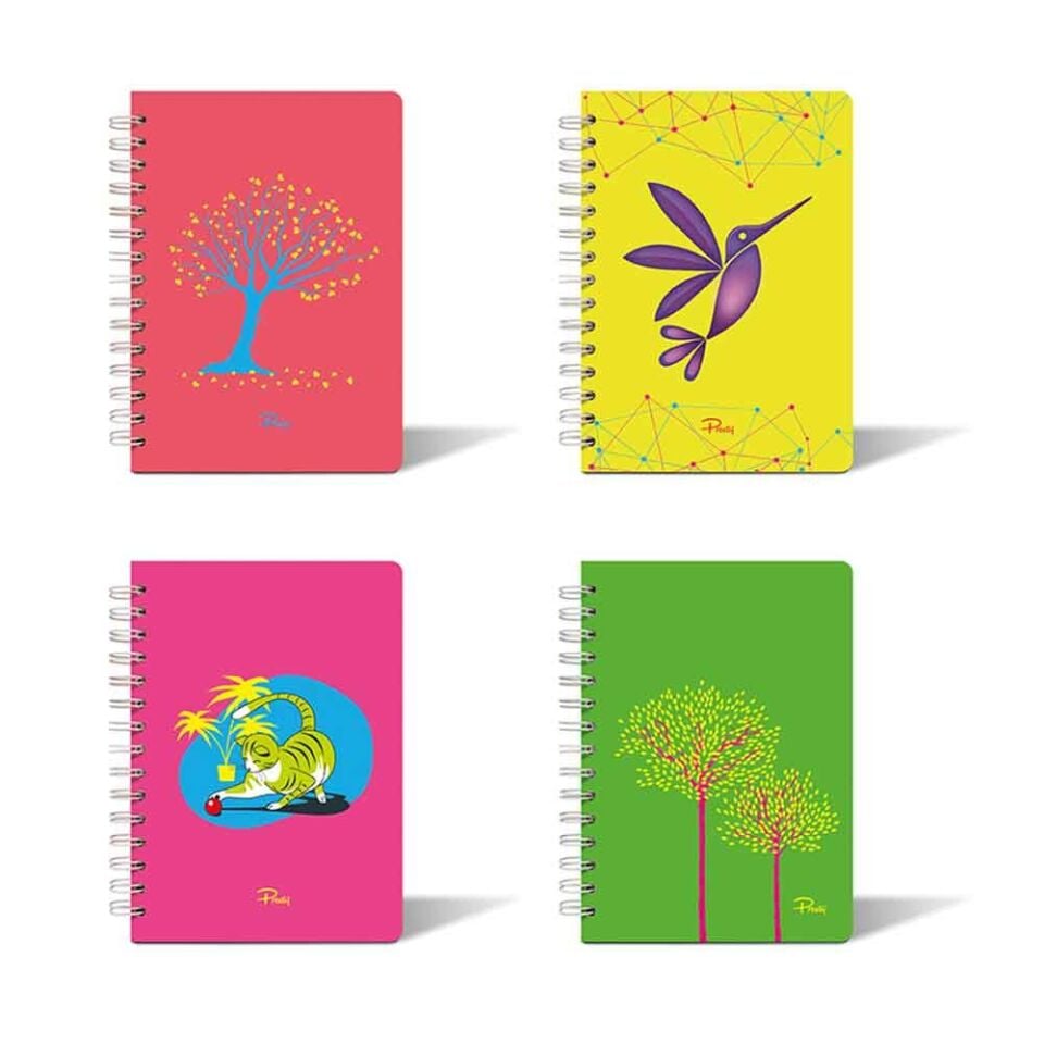 Ritim 17x24 Cm Spiralli Neon Kareli Defter 72 Yaprak