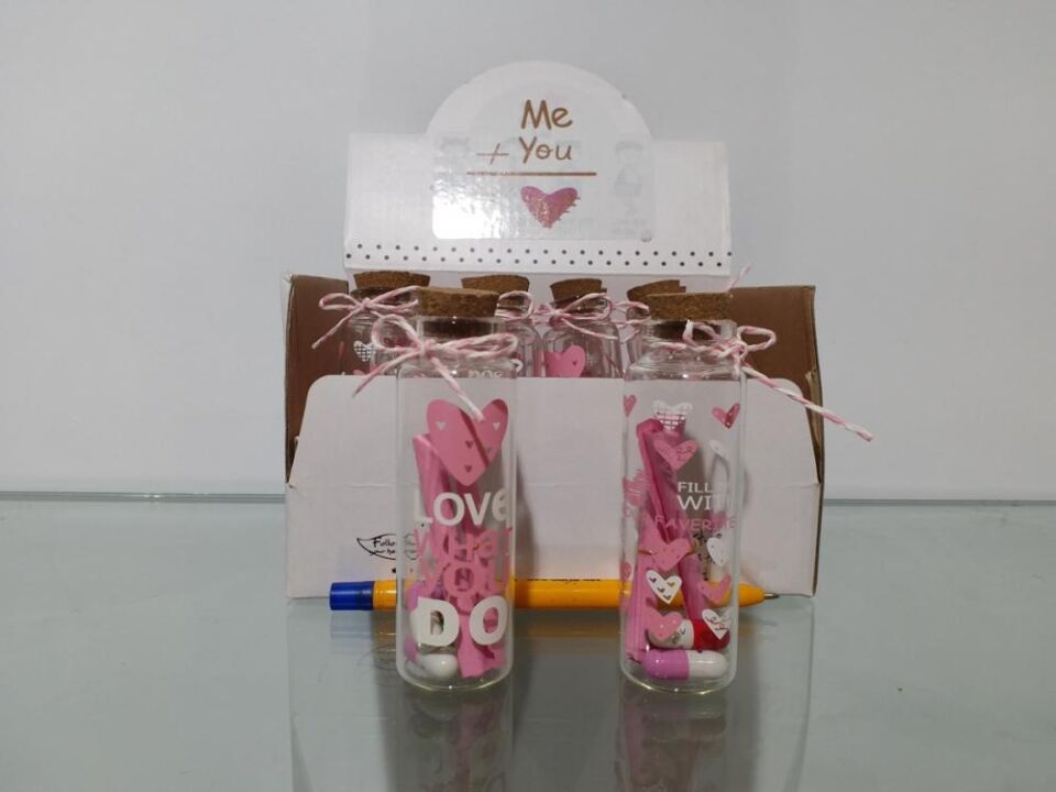 Espa Cam Süs Dilek Şişesi Orta