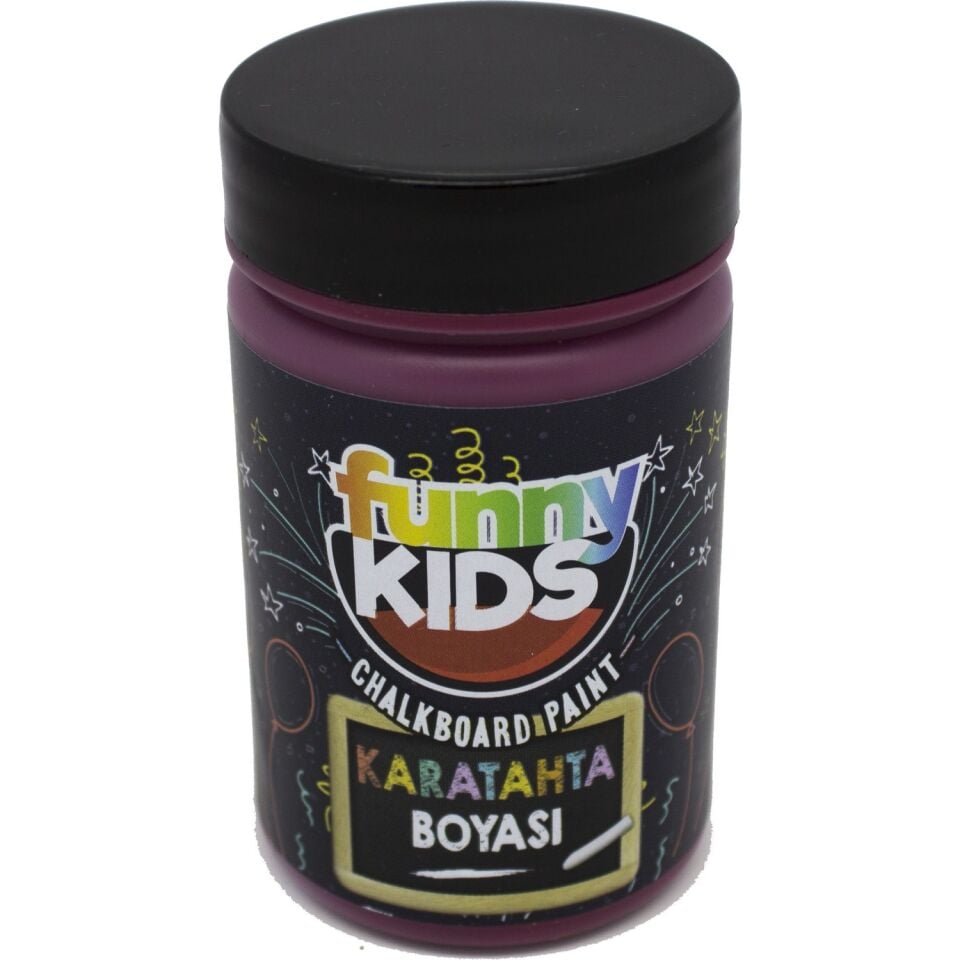Rich Funny Kıds Kara Tahta Boyası Bordo 100 Cc