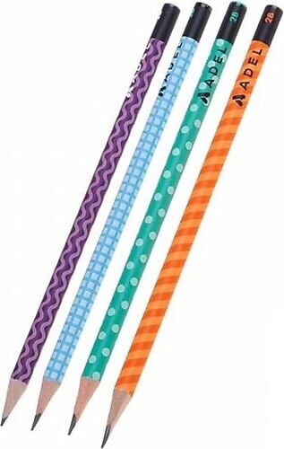 Adel Pattern Silgili Kurşun Kalem 2B