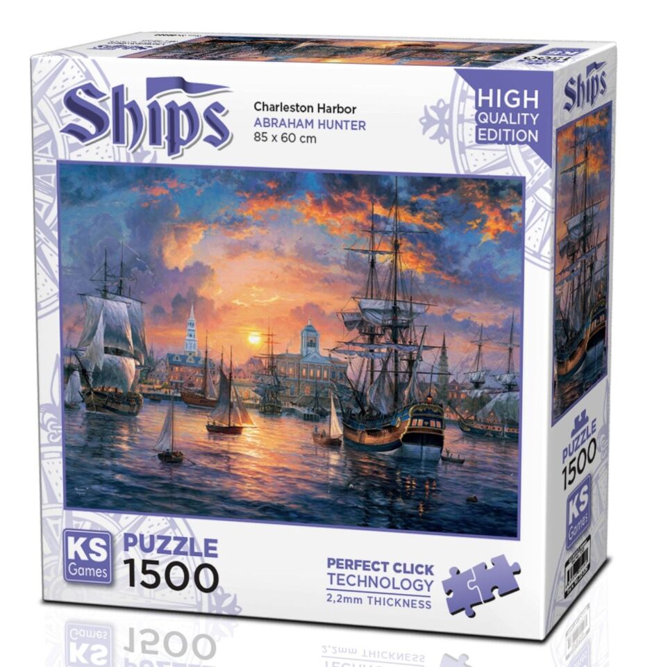 Ks Games Puzzle 1500 Charleston Harbor