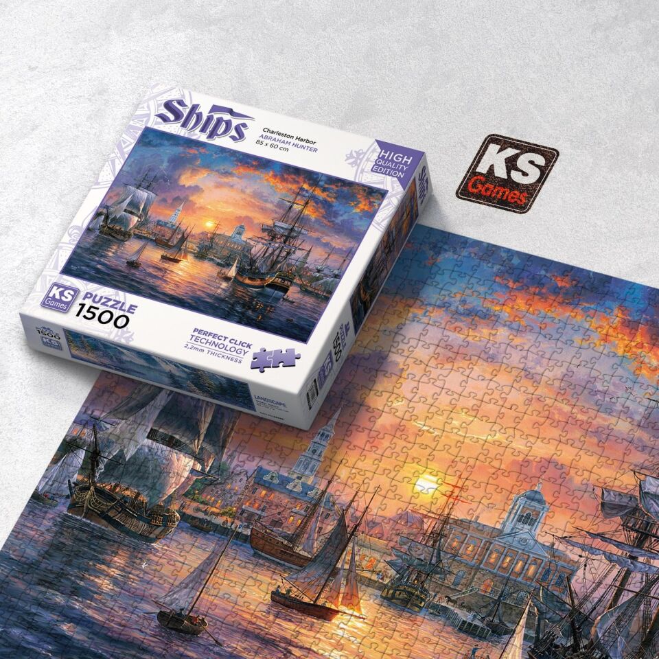 Ks Games Puzzle 1500 Charleston Harbor