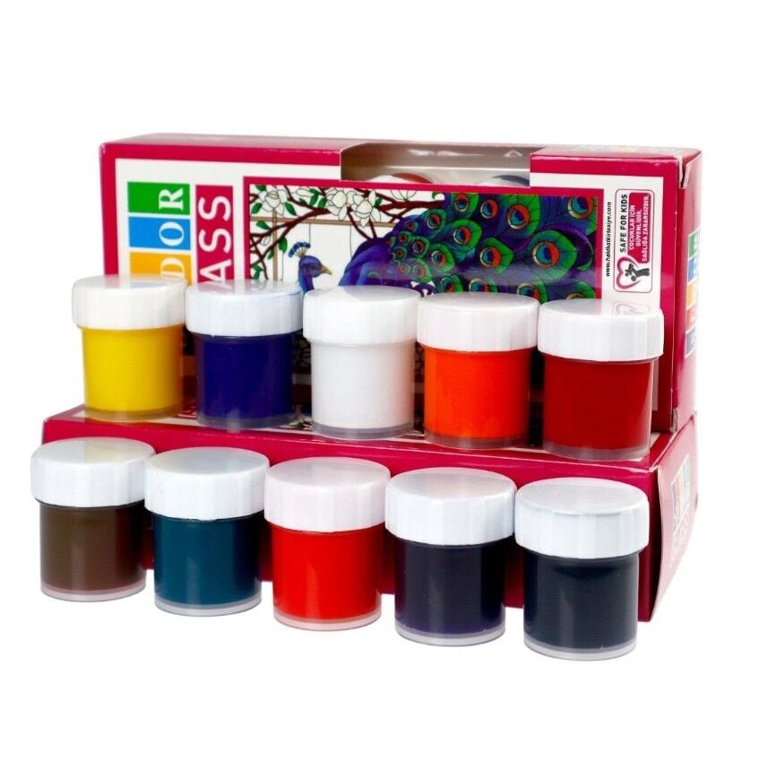 Südor Cam Boya Su Bazlı Set 10x20 ml