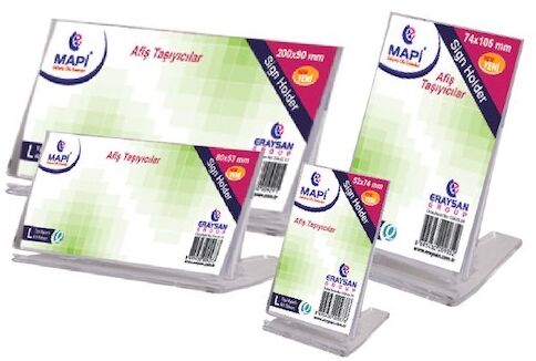 Mapi L Tipi Dikey Ayarlı Afiş Taşıyıcı Stand 52x74