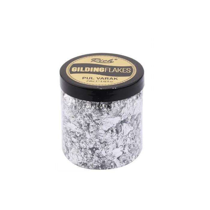 Rich Gilding Flakes Pul Varak Gümüş